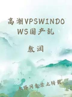 高潮VPSWINDOWS国产乱