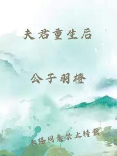 夫君重生后